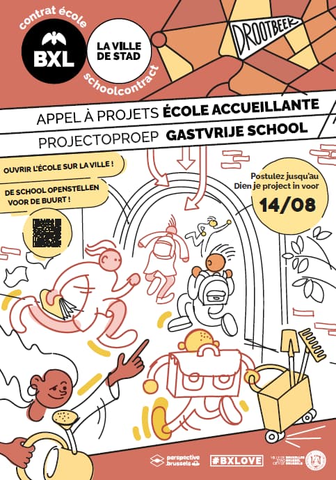 Flyer - Appel à projets "École accueillante" du Contrat École Drootbeek