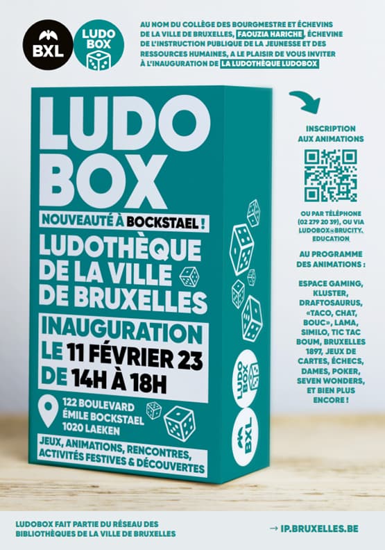 Affiche inauguration Ludobox