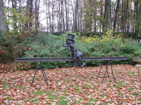 L'œuvre d'art de Sven 't Jolle "Casse-toi pauvre canard"