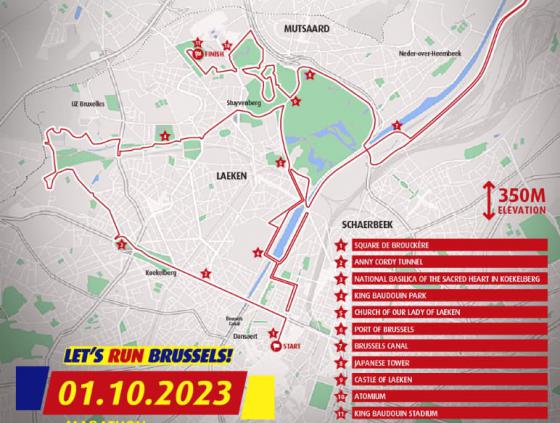 Brussels Marathon et circulation le dimanche 1er octobre