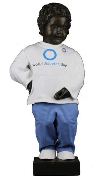 Manneken-Pis et la Journée mondiale du diabète