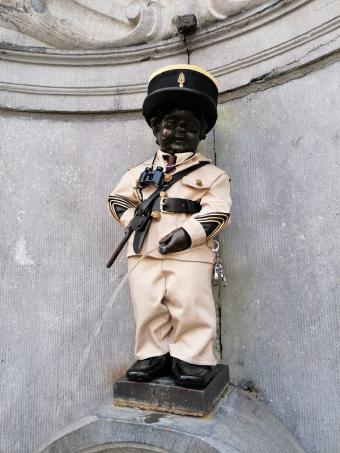 Manneken-Pis et le Gendarme de Saint-Tropez