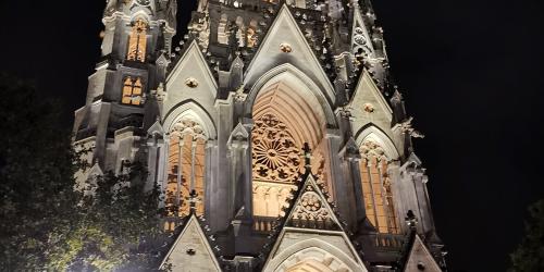 Nouvel éclairage de l'église Notre-Dame de Laeken