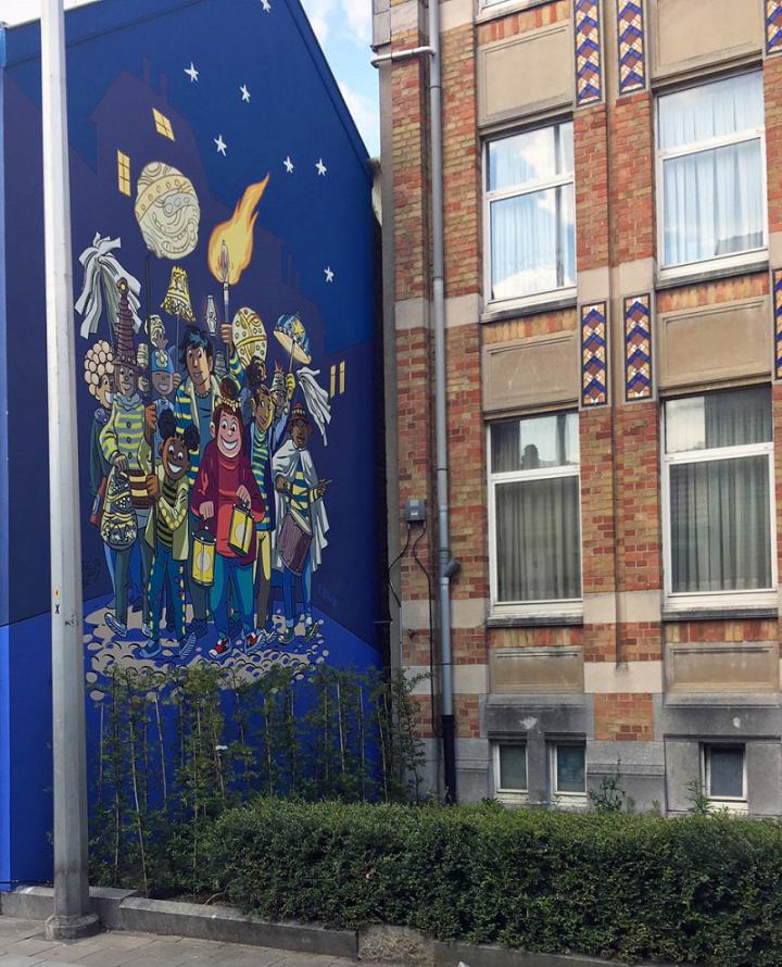 Une fresque Tamara embellit les rues de Laeken