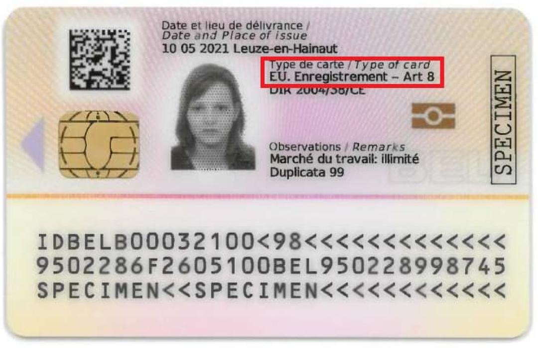Première carte EU