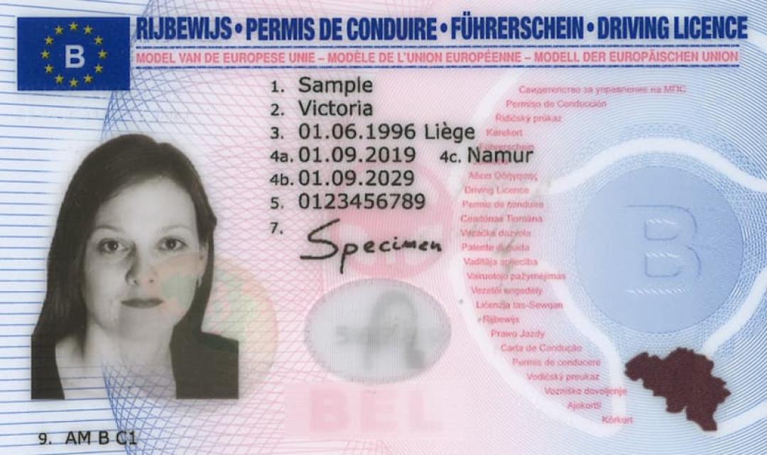 Permis de conduire belge - Définitif